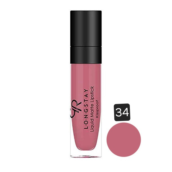 رژ مایع لست لانگ گلدن رز شماره 34