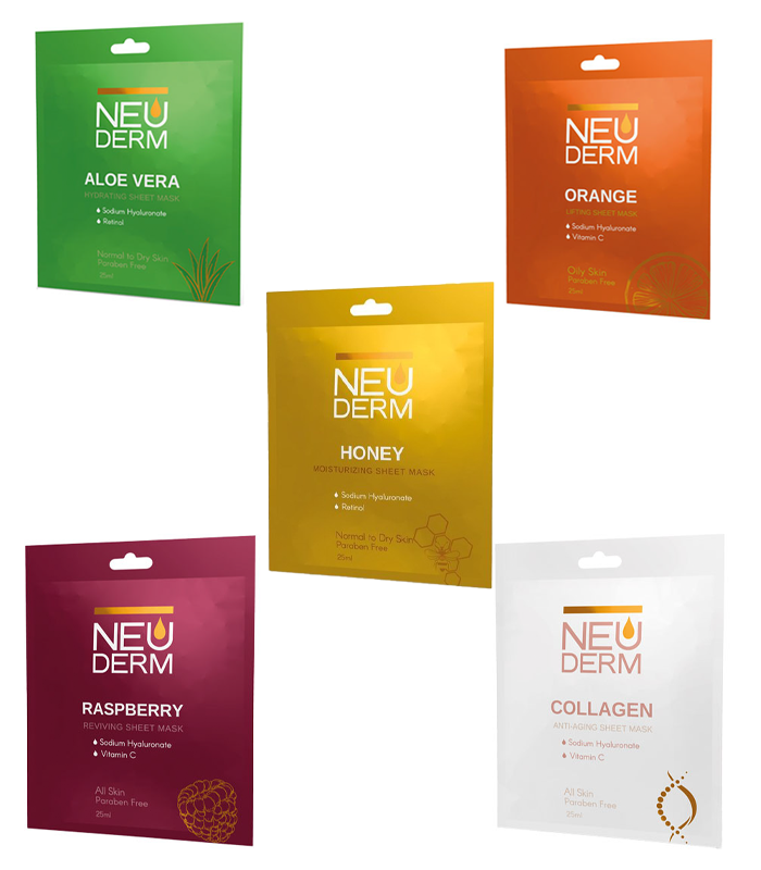 5 مدل ماسک ورقه ای نئودرم