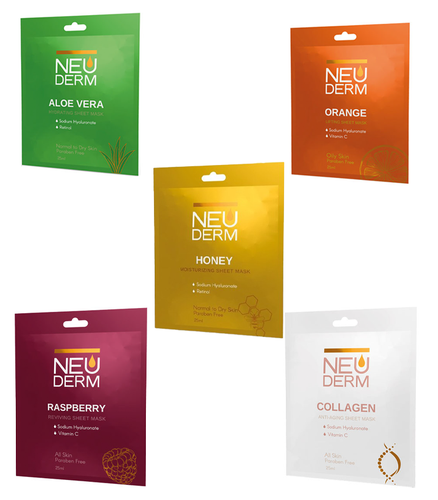 5 مدل ماسک ورقه ای نئودرم