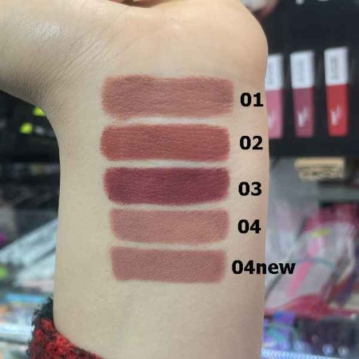 رنگ بندی رژ فابی 1-4