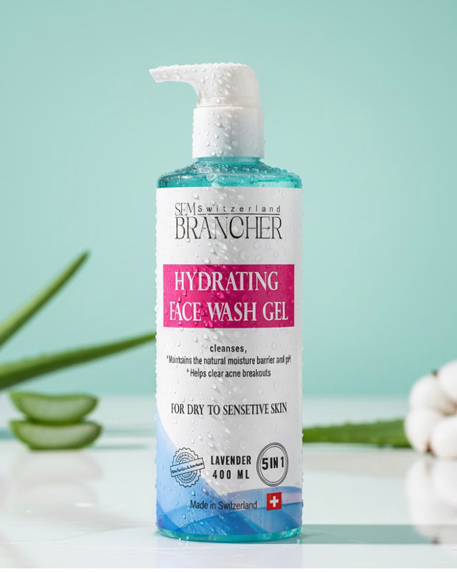 ژل شوینده صورت سم برنشر مدل HYDRATING مخصوص پوست خشک