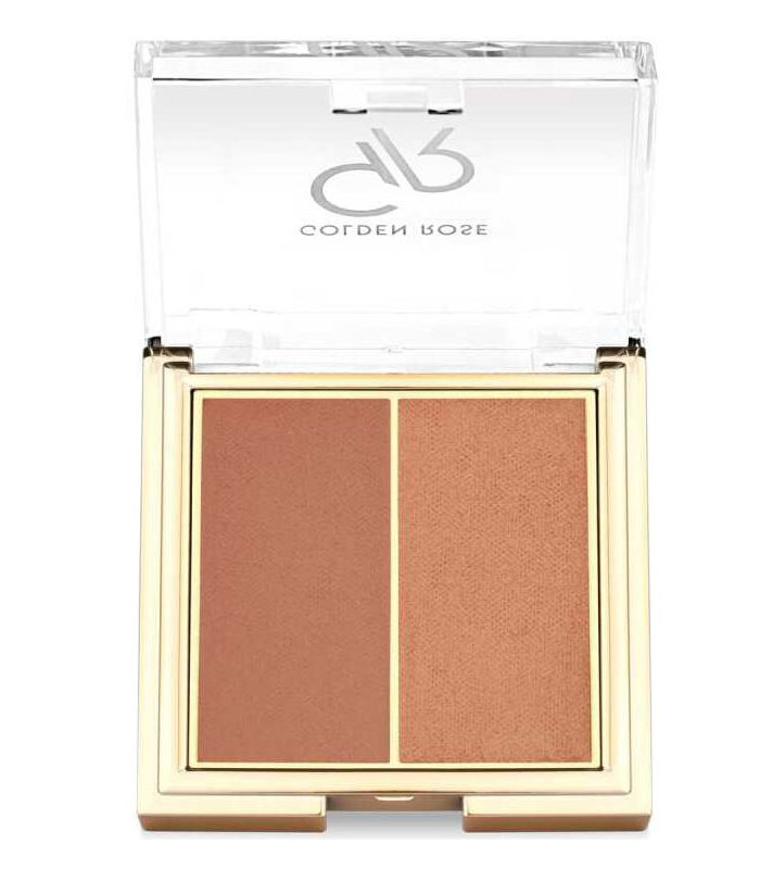 رژ گونه پودری دوتایی گلدن رز GOLDEN ROSE مدل Iconic Duo