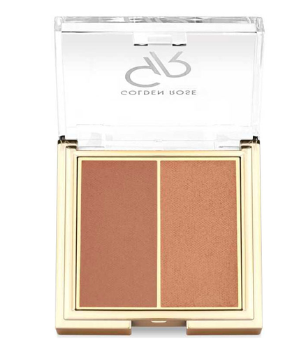 رژ گونه پودری دوتایی گلدن رز GOLDEN ROSE مدل Iconic Duo