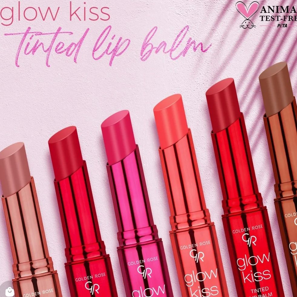 تینت بالم رنگی گلدن رز glow kiss