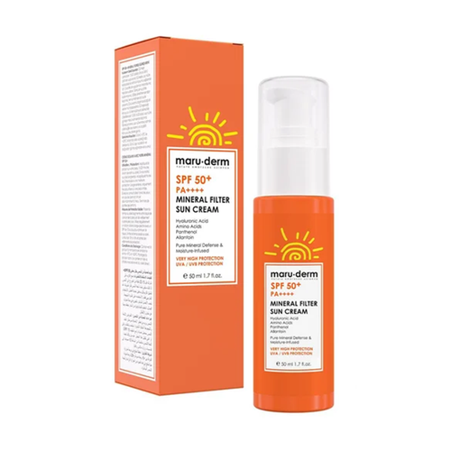 کرم ضد آفتاب مارودرم SPF 50 مدل Mineral Filter حجم 50 میلی لیتر