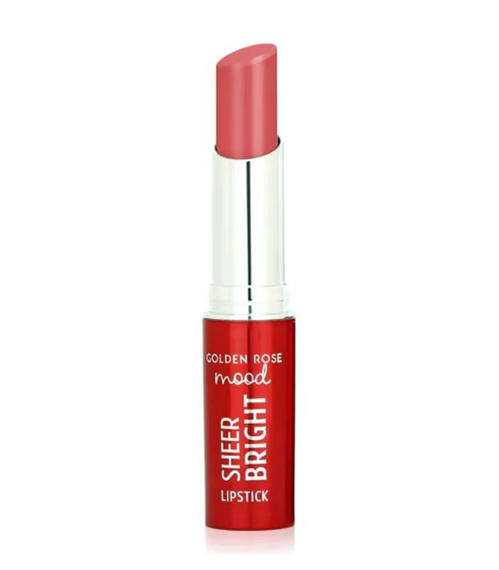 رژ لب جامد گلدن رز مدل شیر برایت Sheer Bright
